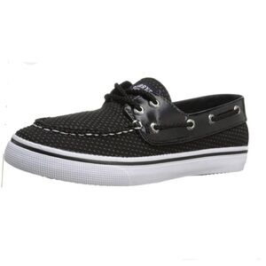 Sperry Top-Sider | YG50797 Bahama Black/Black Dot Boat Shoes Youth Kids US 4.0M